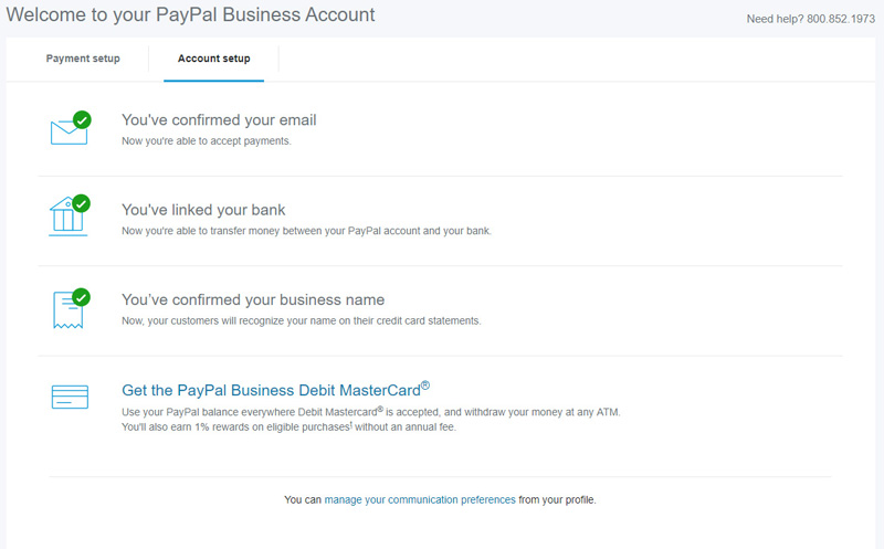 Verify a PayPal Business Account