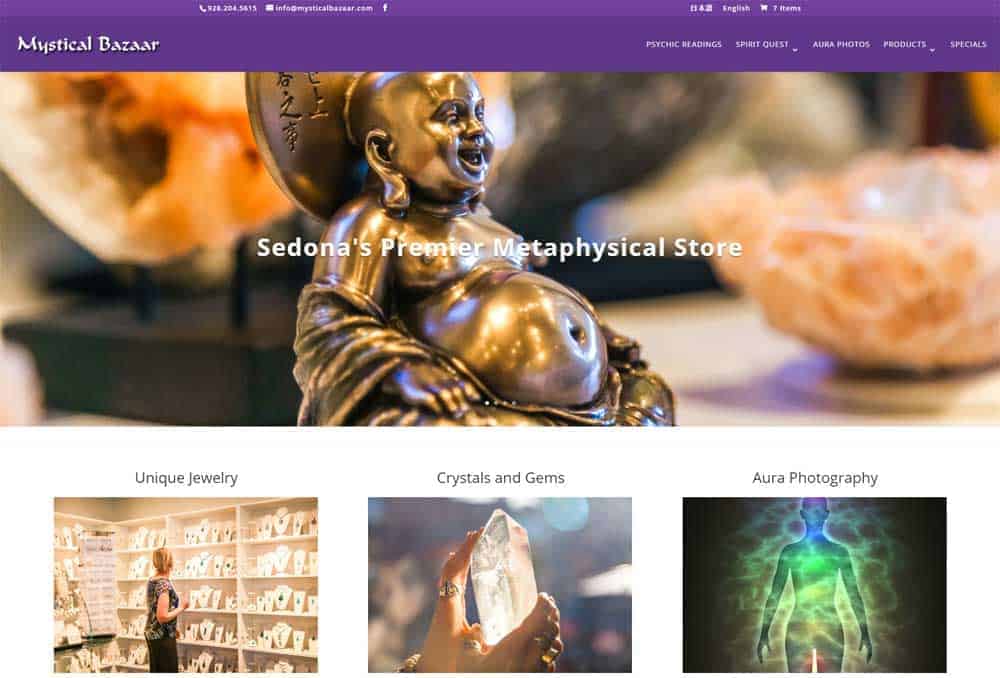 Mystical Bazaar website
