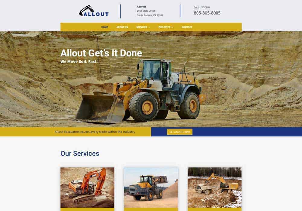 Website for Construction Company