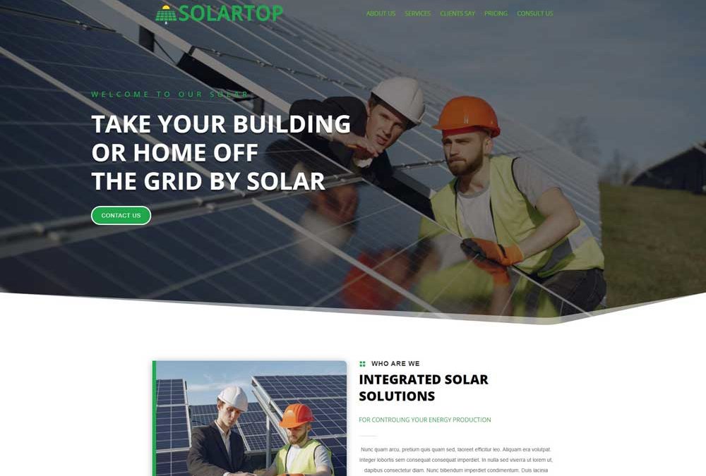 Solar Panel Installation Website