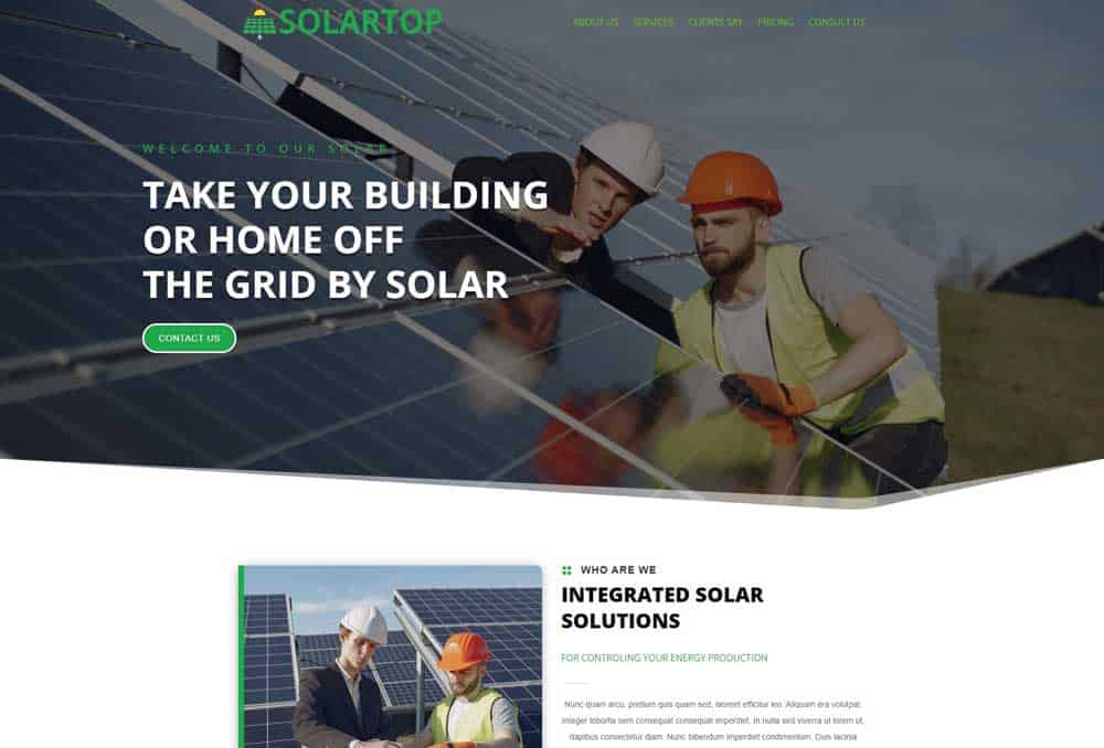 Solar Panel Installation Website