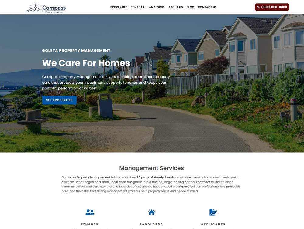 compass-feat Property management website