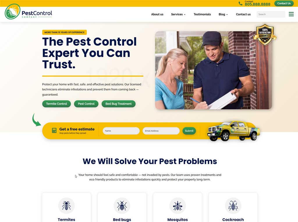 pest-feat Pest control website